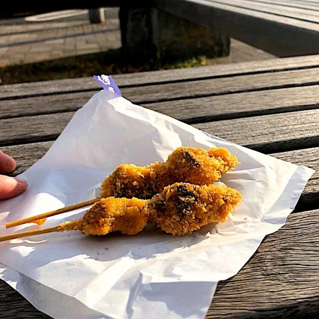 焼津の珍味 カツオのへそ フライ 東名高速 日本坂pa上り ガク魁 男飯 Snapdish スナップディッシュ Id Jjblka