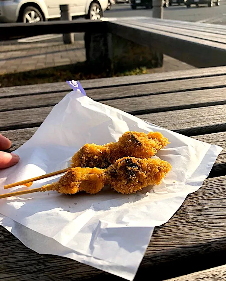 焼津の珍味 カツオのへそ（フライ）東名高速 日本坂PA上り|ガク魁‼︎男飯さん