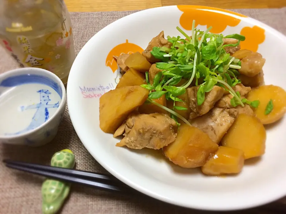 里芋と鶏胸肉の煮物
#簡単料理 #時短料理|morimi32さん