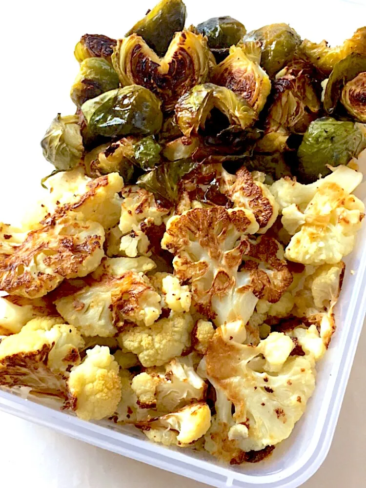 Roasted Veggies  #roastedveggies  #brusselssprouts  #cauliflower|🌺IAnneさん