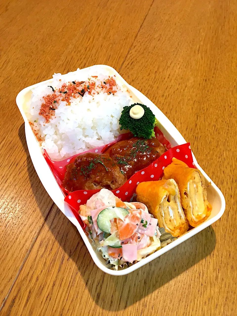 高校生息子のお弁当  ハンバーグ|まつださんさん