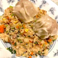 Snapdishの料理写真:Yang Chow Fried Rice with Siomai|Ericka Yamadaさん