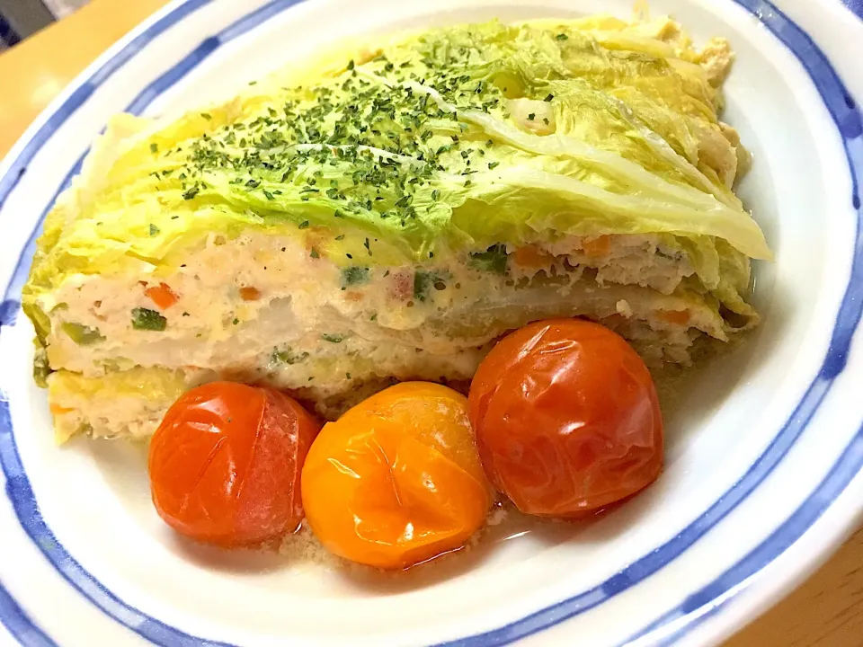 Snapdishの料理写真:白菜の重ね蒸し|megu飯さん