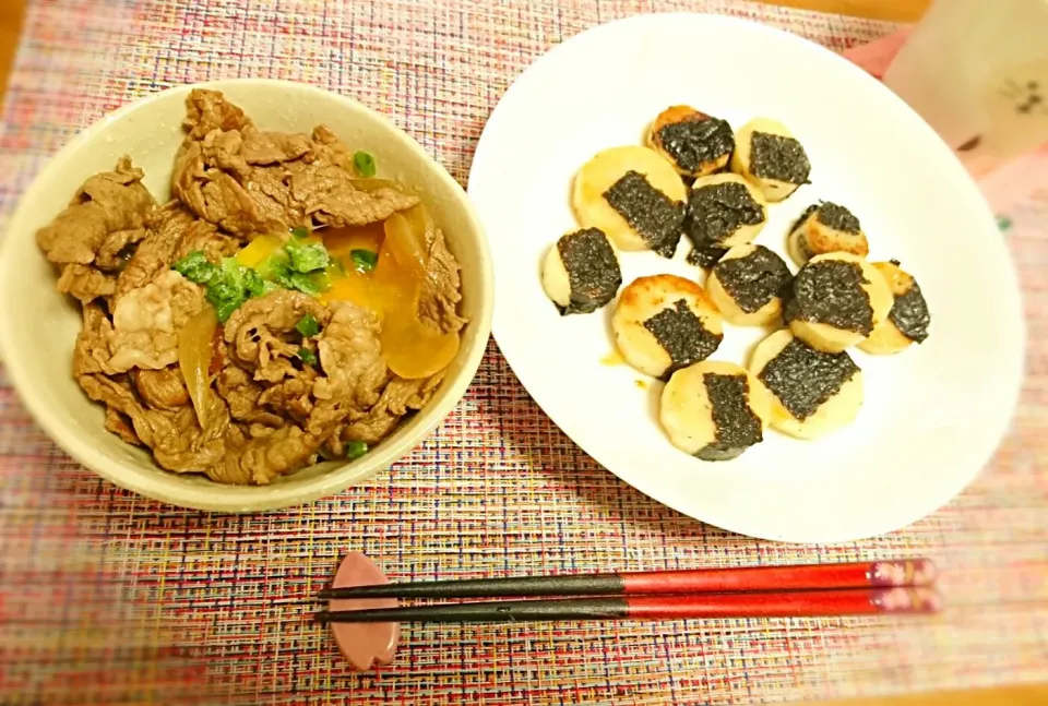 牛丼 長いも焼き|buupiiiさん