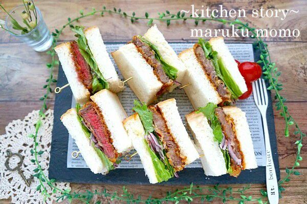 柔らかジューシー 市販のデミグラスソースで 絶品牛カツサンド Michill1月 レシピ コラム掲載 桃咲マルク Snapdish スナップディッシュ Id Wpe1ka