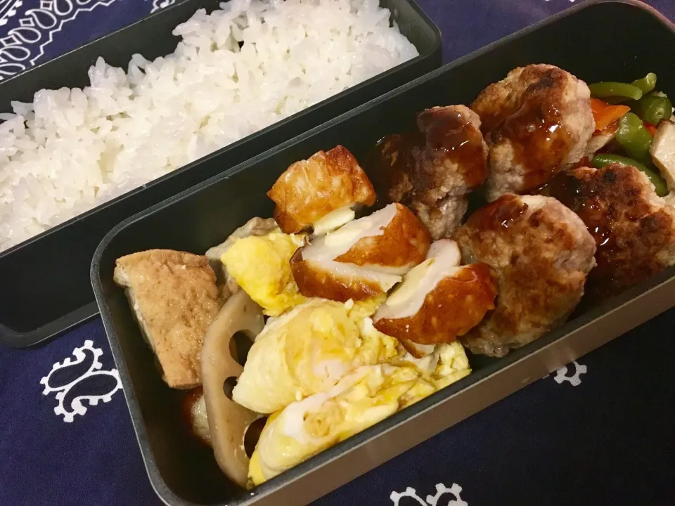 20180112🍱今日の旦那さん弁当🍱
 #旦那さん弁当  #ハンバーグ  #やっぱ和食でしょ！|akiyo22さん