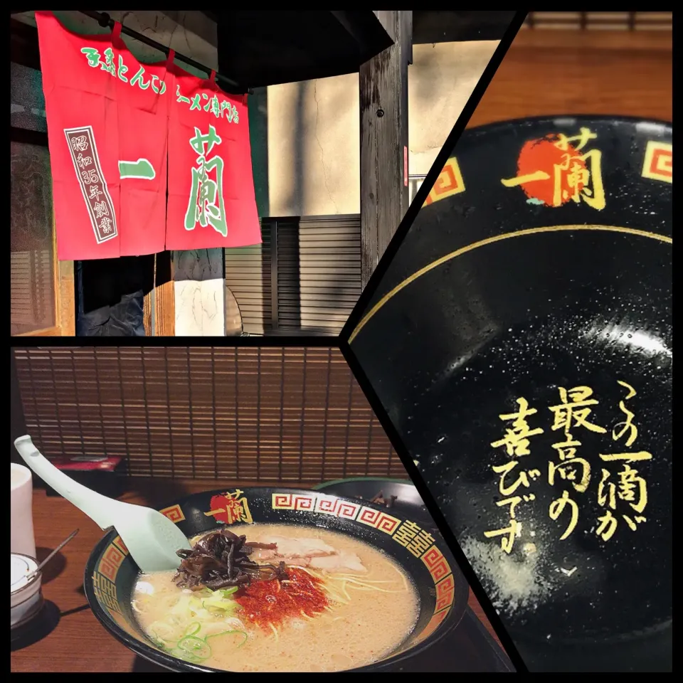 Snapdishの料理写真:一蘭のラーメン|ONI*MAMA*さん