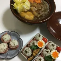 Snapdishの料理写真:香味鍋がここんとこの寒さで大活躍！兵四郎さんの出汁パックで寄せ鍋❤︎|くちこさん