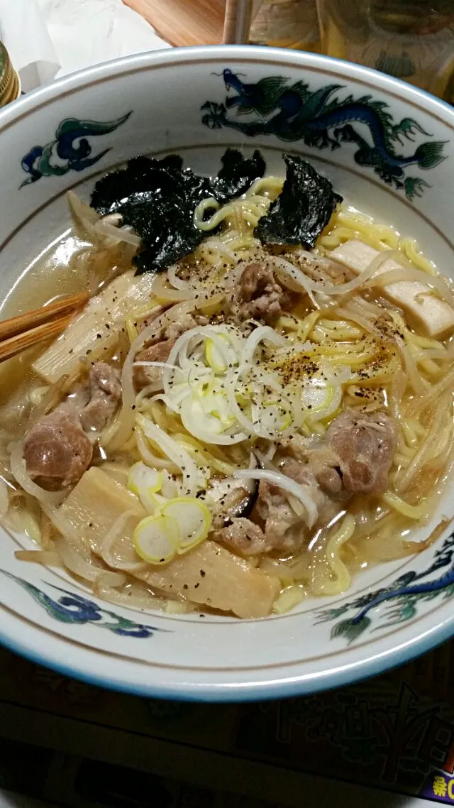 １月７日自宅で塩ラーメン|こやっこさん