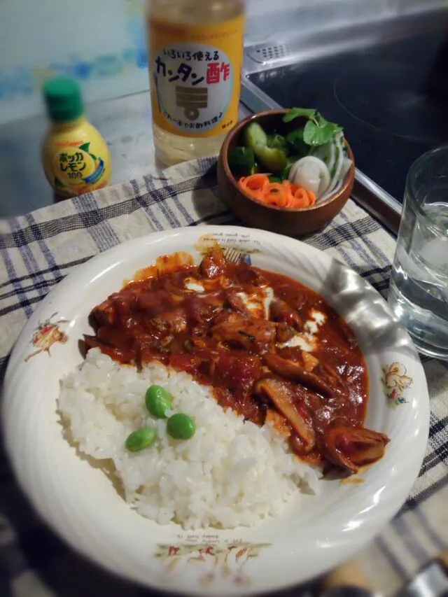 🐟サバ味噌煮缶のストロガノフ🐟|みるくここあさん