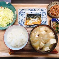 さばの塩焼き定食|みかんさん