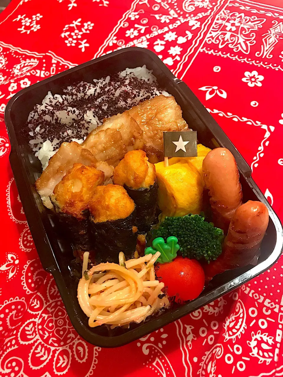 Snapdishの料理写真:試合弁当⚽️|ずぅ🎶さん