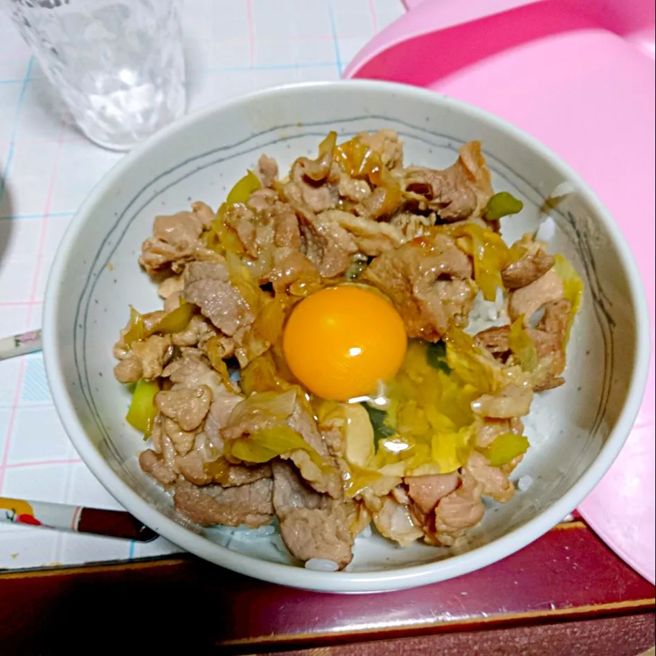 Snapdishの料理写真:伝説のすた丼モドキ|Kiyomiさん