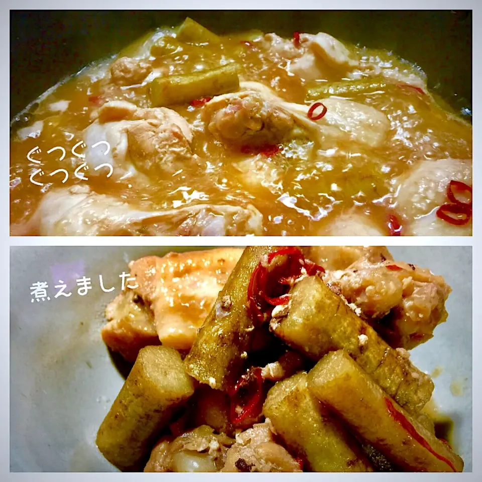 Snapdishの料理写真:鶏と牛蒡のさっぱり煮|keikoさん