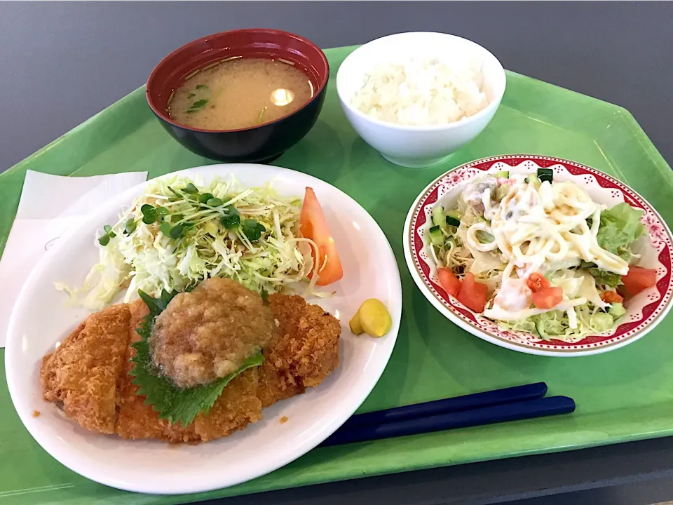 チキンカツ香味ポン酢、シーフードパスタサラダ|Tadahiko Watanabeさん