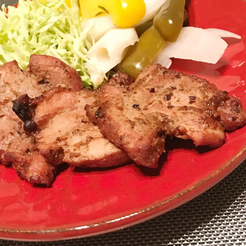 Snapdishの料理写真:豚ヒレ肉の酒粕味噌漬け|麻紀子さん