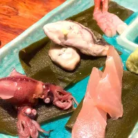 Snapdishの料理写真:富山昆布締め刺身盛り|沼澤宏幸さん