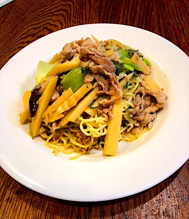 豚肉と野菜のあんかけ焼きそば|リンゴ🍏さん