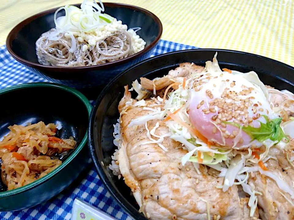 温玉焼肉丼&ソバセット|nyama1さん