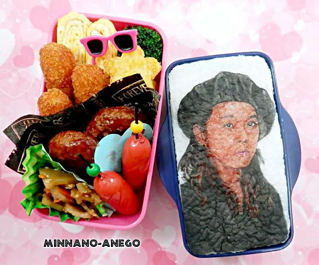 KinKi Kids『堂本剛』弁当
 #オブラートアート
 #オブアート
 #似顔絵弁当|みんなのあねごさん