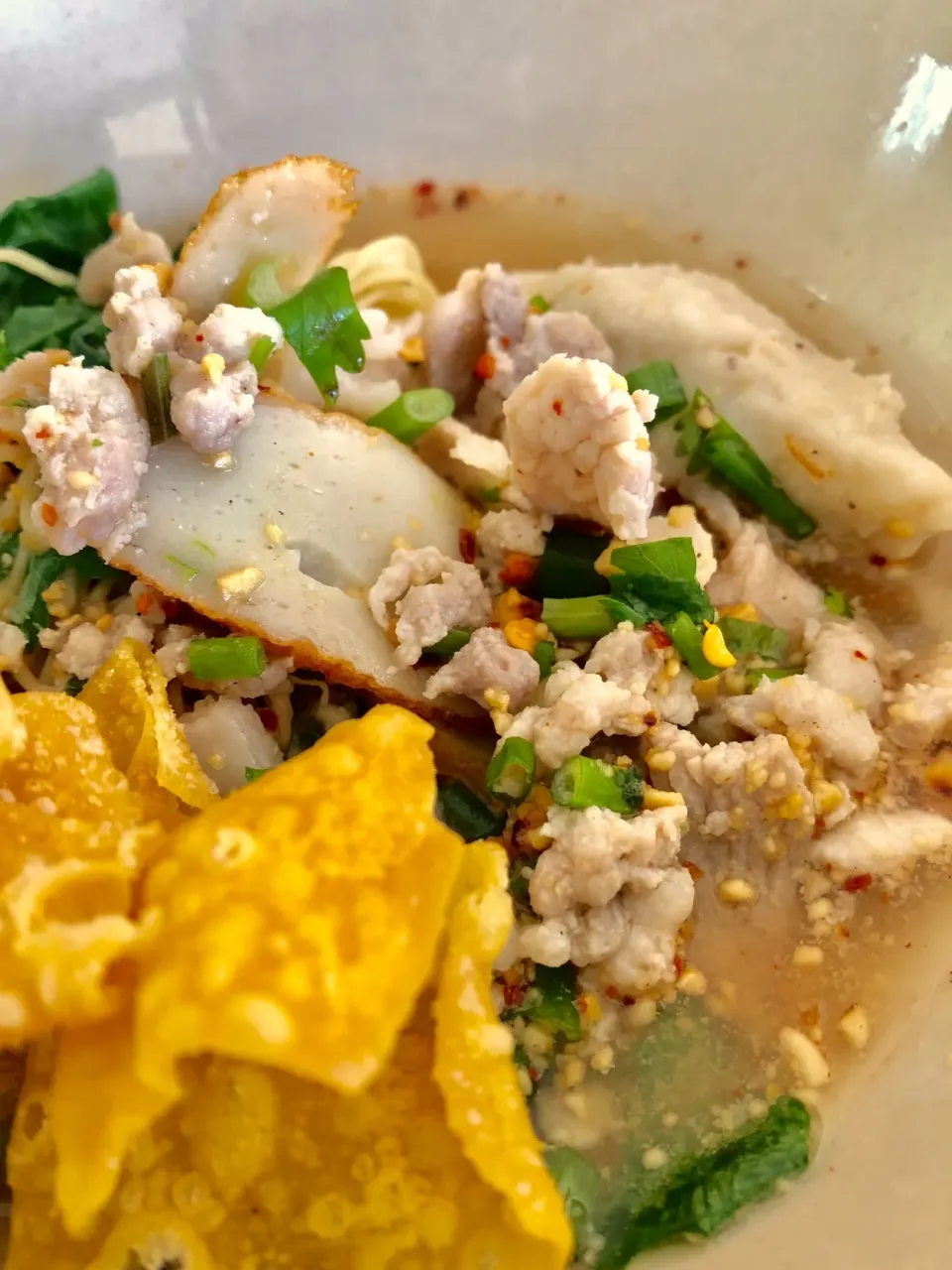 Egg noodle with Spicy soup@นายใหญ่ ก๋วยเตี๋ยวหมูตำลึง ตลิ่งชัน, BKK.|Chalinee Kalyanamitraさん