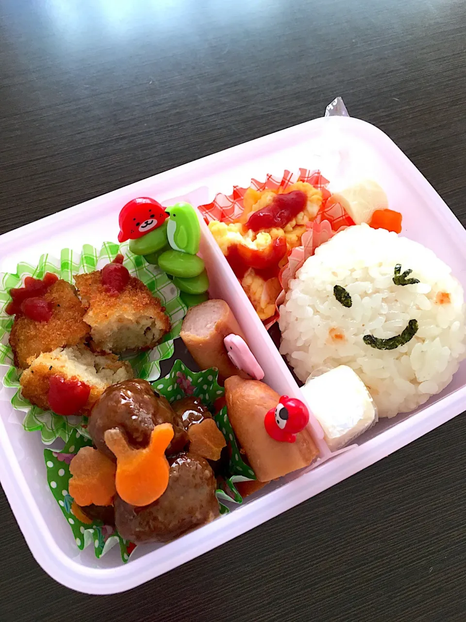 娘が初めて自分で詰めたお弁当♡|ゆきりん。さん