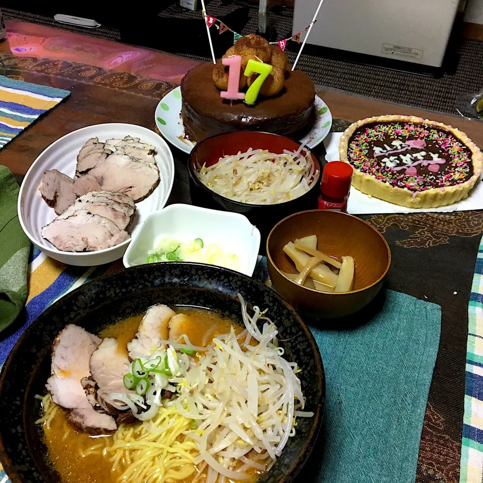 #お誕生日会 #ラーメン#タルト|renharuruさん