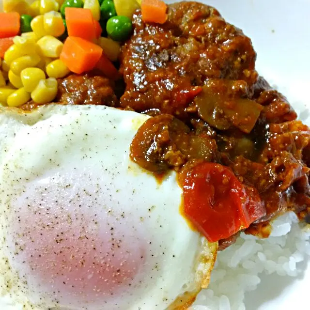 Snapdishの料理写真:ロコモコ丼|Takkiさん