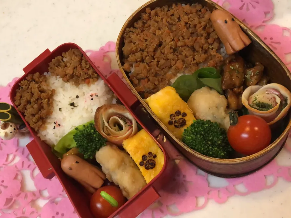 #犬のそぼろお弁当  #キャラ弁  #お弁当  #娘のお弁当  #旦那さんお弁当|Yuki Kawasumiさん