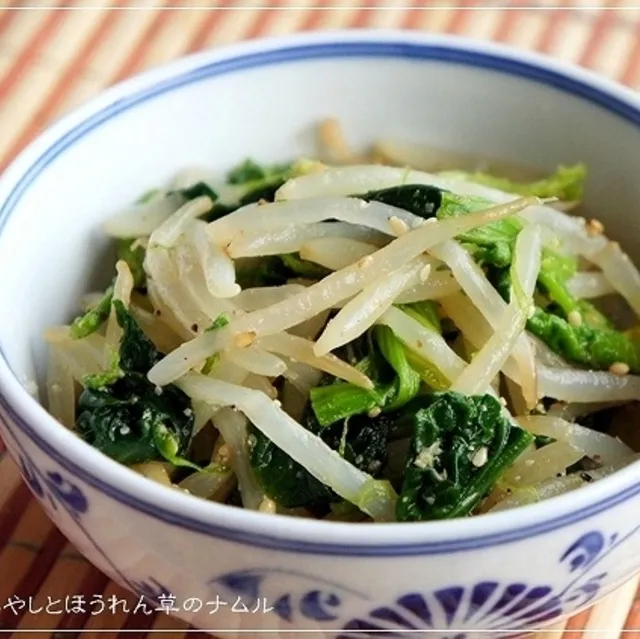 らるむ。さんの病みつき！もやしとほうれん草のナムル #レシピブログ #RecipeBlog|レシピブログさん