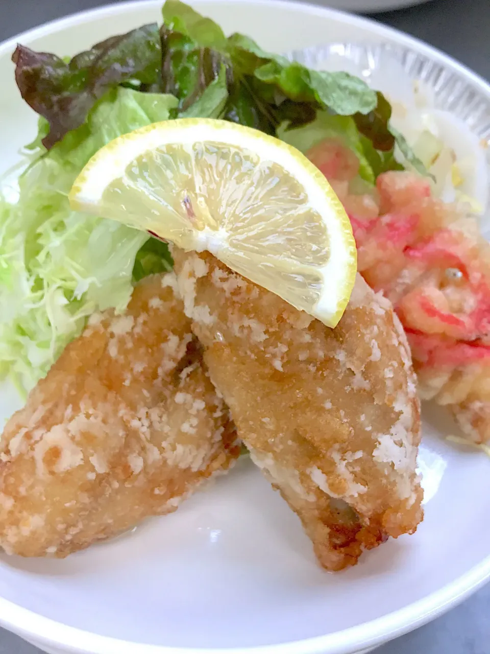 鯵の竜田揚げ|学食おばちゃんさん