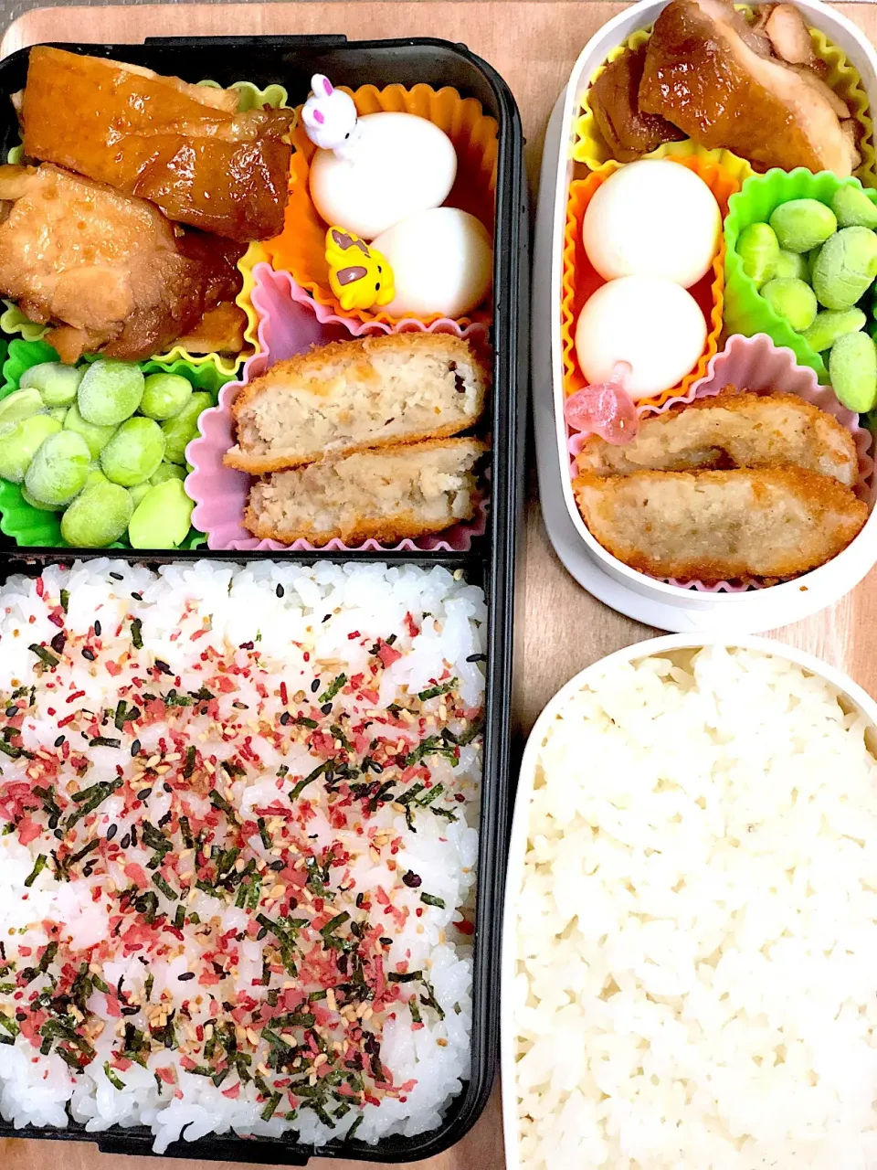 中3娘と男子1人分お弁当🍱|とんちゃさん