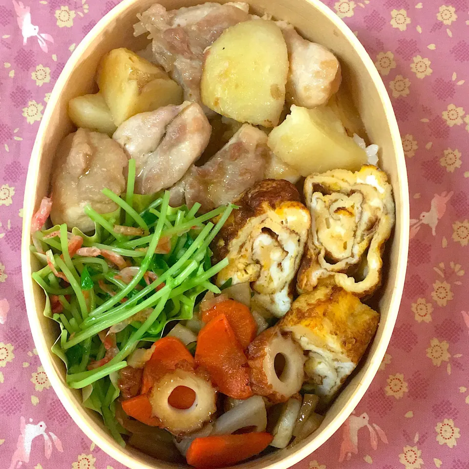 鶏とじゃがいもの大根おろしソース弁当|Miyukikuさん