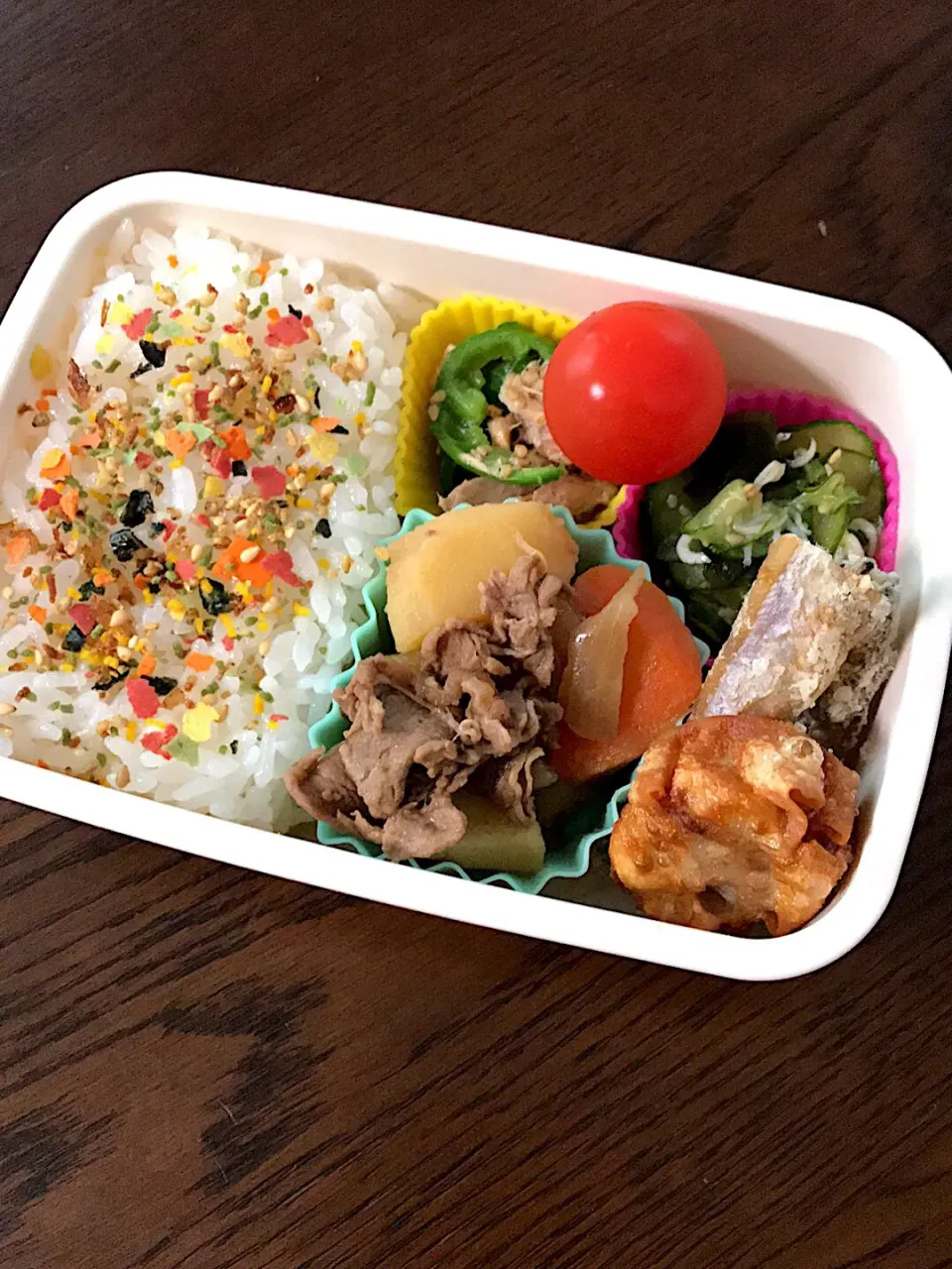 肉じゃがと無限ピーマン弁当|kiicoさん