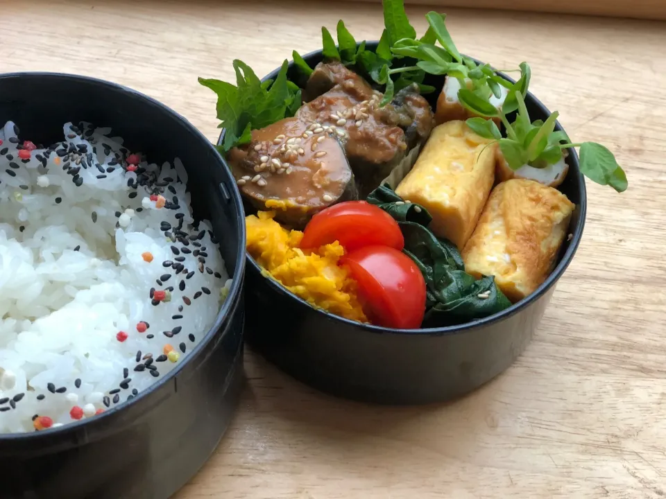 サバの味噌煮 弁当|弁当 備忘録さん