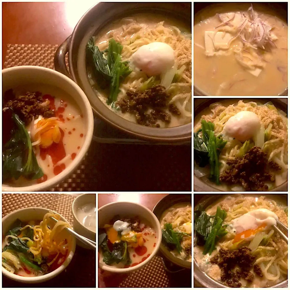 Snapdishの料理写真:Let's finish it up w/Tofu&Dandan noodles👉🍲〆は入れ忘れたお豆腐と辣椒坦々麺 🔥|🌈Ami🍻さん