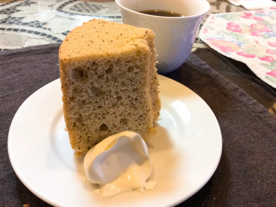 シフォンケーキ😋☕️|アライさんさん