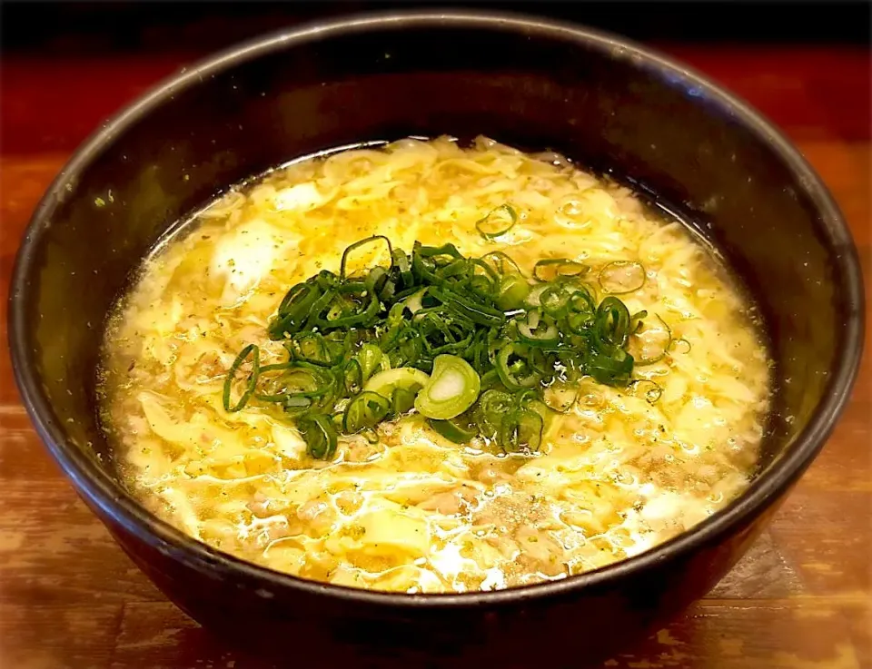 鶏ひき肉のかき玉温めん1|半田手延べそうめんの店 阿波や壱兆さん