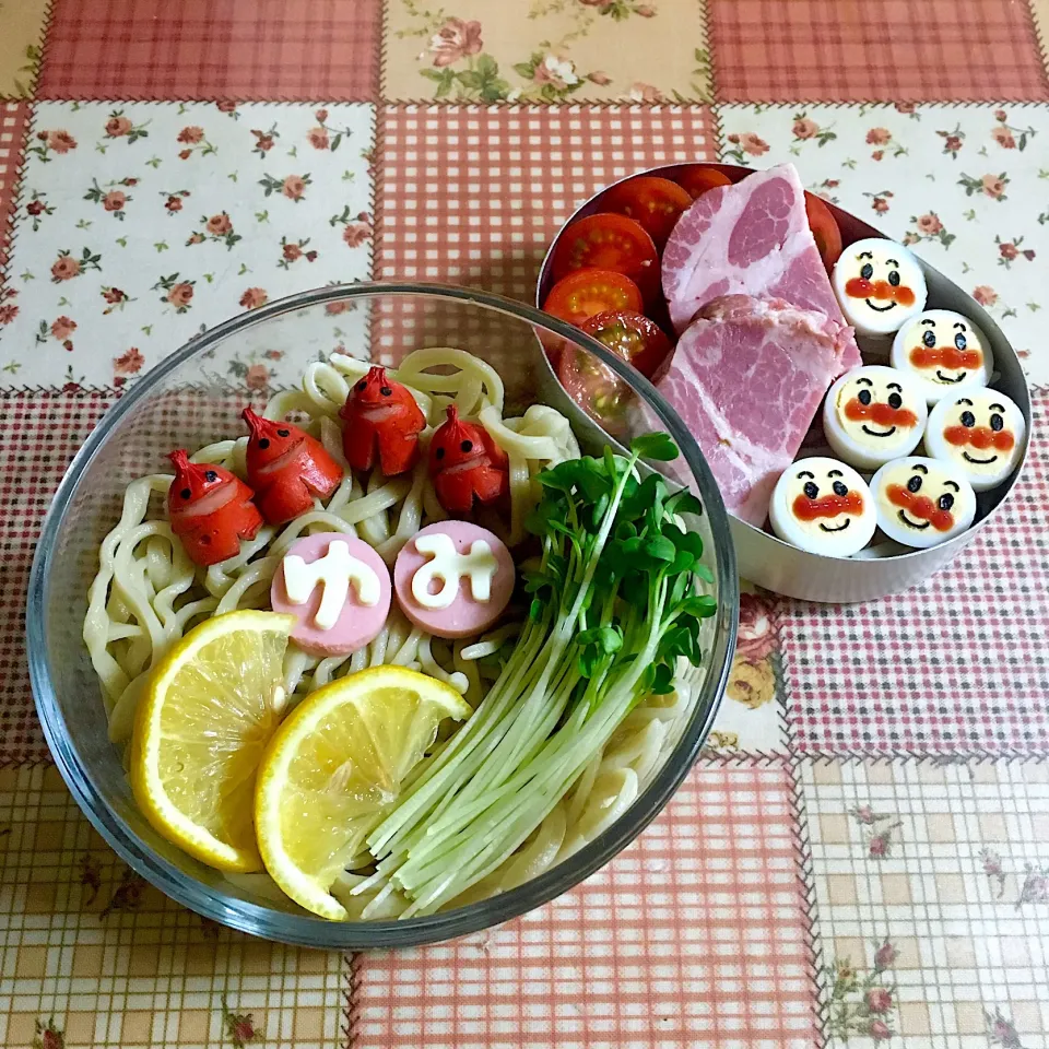 うずらアンパンマンのつけ麺弁当🍱|＊ゆみしぼり＊さん