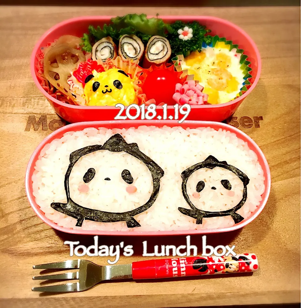 本日のJK弁🍱😋
今日は、楽天パンダ小パンダのお相撲さん☝️
🐼+🐼|あさちゃん☆さん