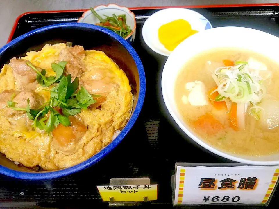 地鶏親子丼・豚汁セット|nyama1さん