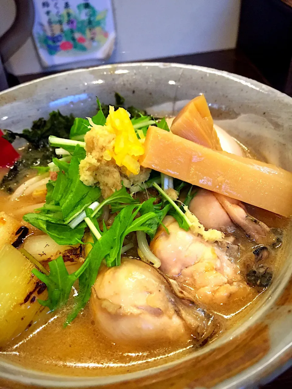 牡蠣味噌ラーメン＆煮卵|がっし〜さん