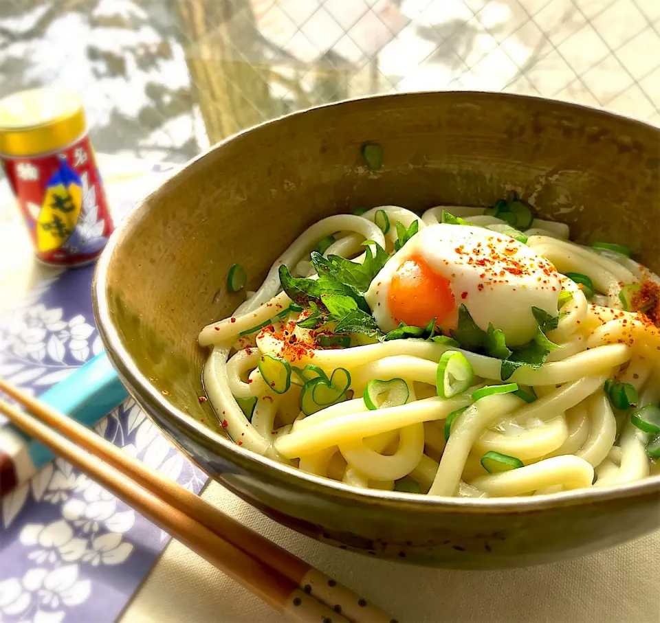 昼ごはん  釜玉うどん|砂雪さん