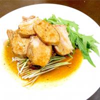 鶏胸肉の香草焼き、オレンジソース