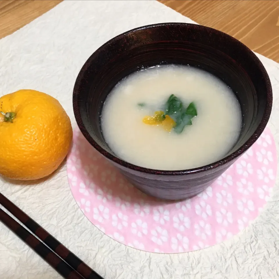 Snapdishの料理写真:蕪のすり流し汁♡

 #おうちごはん  #お味噌汁復活委員会 #お味噌汁#和食#蕪 #簡単レシピ|akeminさん