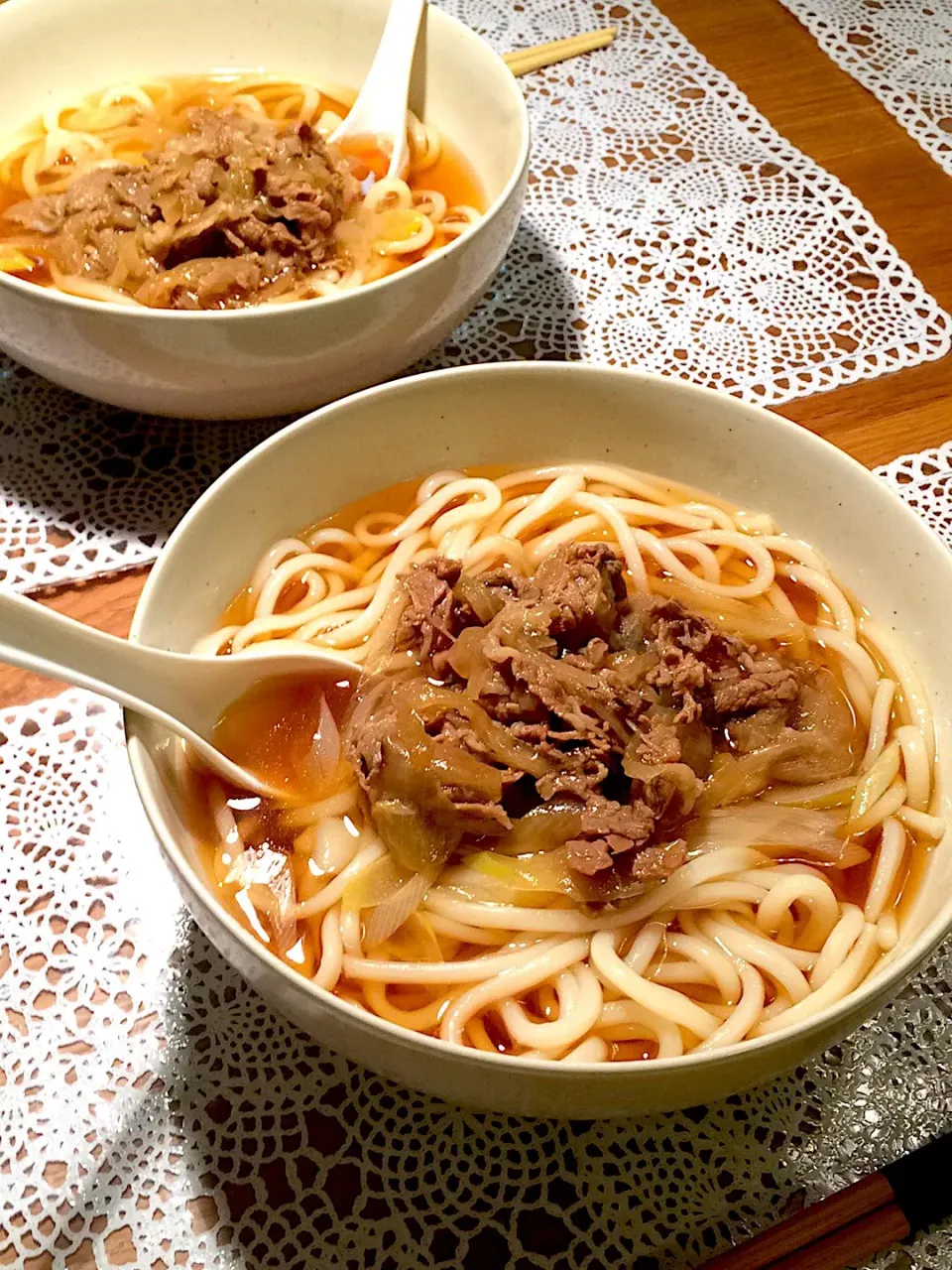 パパのは大盛り
肉うどん|nanaママさん