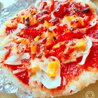 Snapdishの料理写真:ごはんピザ🍕|ゆさん