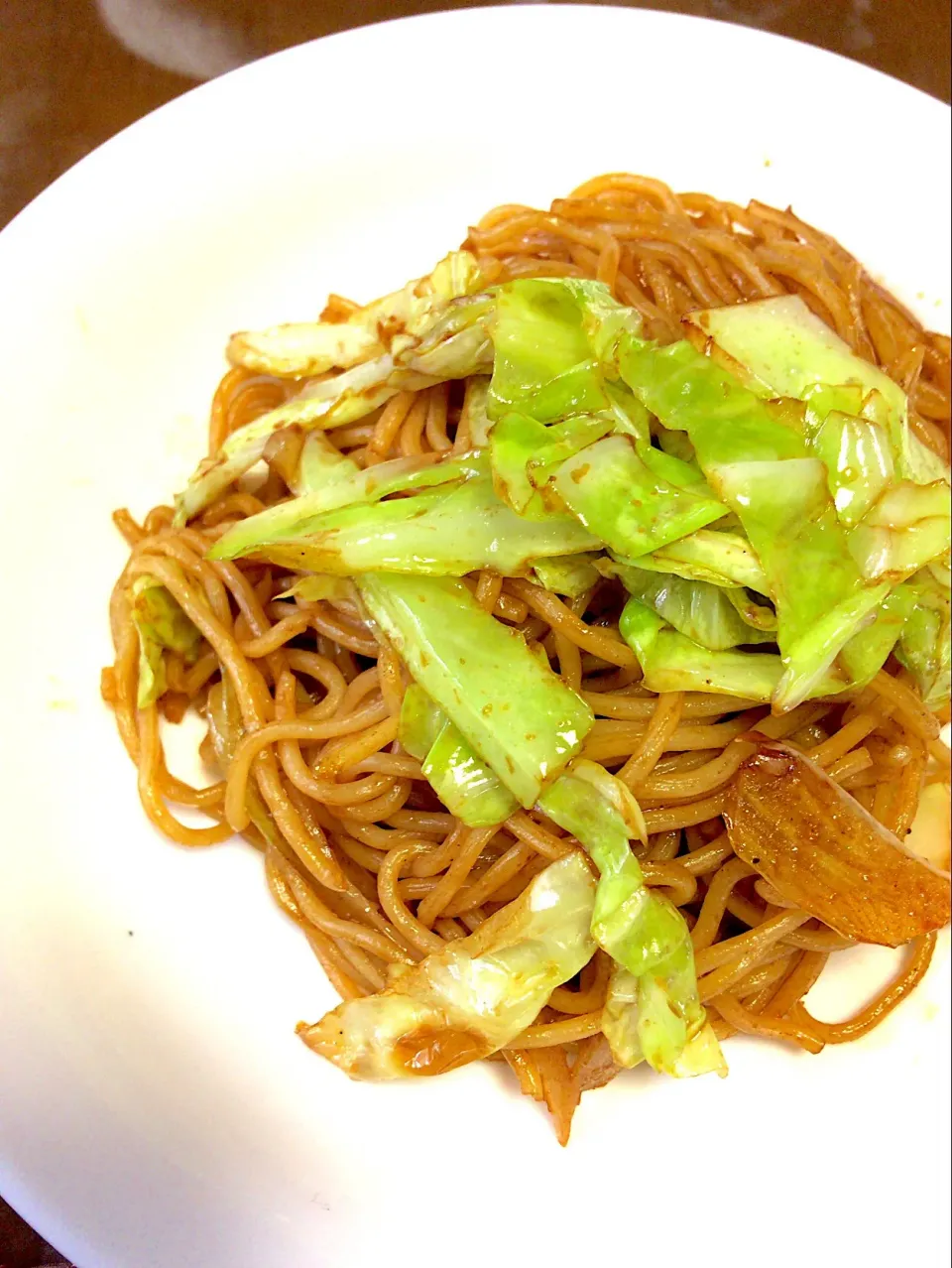 母のキャベツだけ焼きそば|翡翠さん