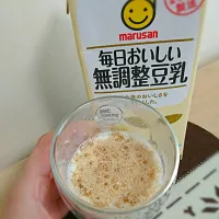 Snapdishの料理写真:無調整豆乳と甘酒で美活&飲む点滴ドリンク|Namidarmさん