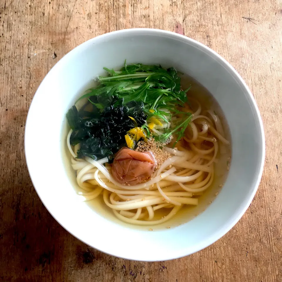 日曜日の昼ごはん‼︎
 #お昼ごはん  #昼ごはん  #lunch  #ランチ  #うどん  #udon  #稲庭うどん  #梅干し  #ふたりごはん  #ふたりぐらし|Yoshinobu Nakagawaさん